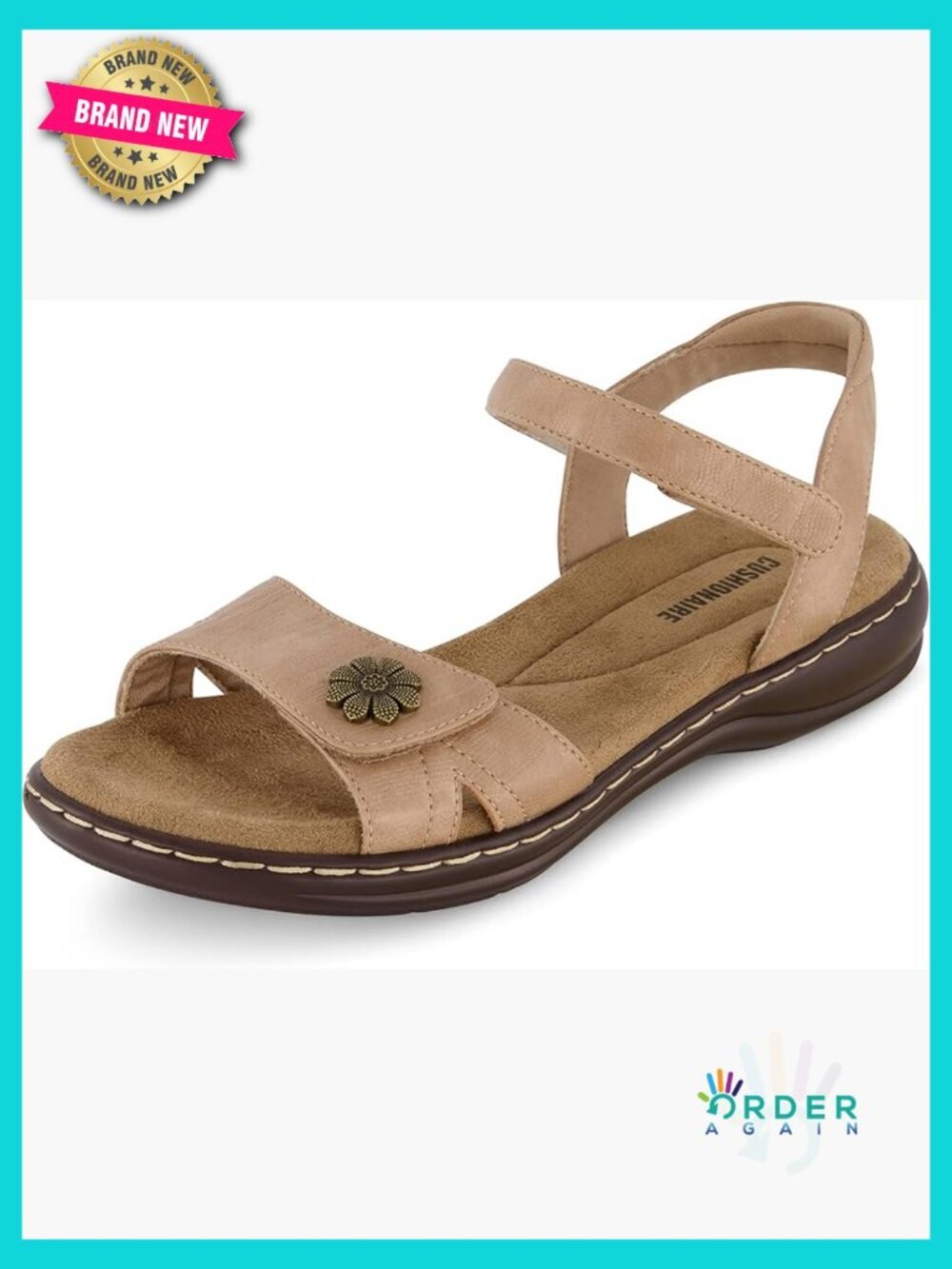 Adjustable Straps Sandals with Arch Support Memory Foam Footbed Dressy Casual